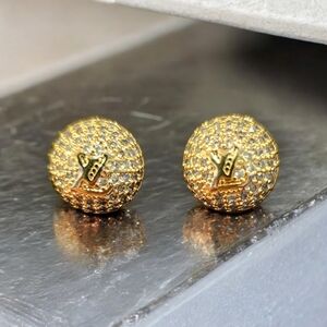 Monogram dome earrings